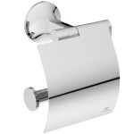 Paper holder with cover material: Brass, color: Chrome surface: Glossy Toilet paper holders Paper holder with cover material: Brass, color: Chrome surface: Glossy Toilet paper holders