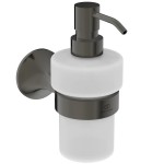 Dispenser από ορείχαλκο επίτοιχος τύπος Magnetic Grey, χρώμα: Γκρι επιφάνεια: Βουρτσισμένη