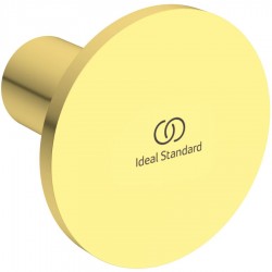 Άγκιστρο από ορείχαλκο μονό Φ5cm, Brushed gold, χρώμα: Χρυσό επιφάνεια: Βουρτσισμένη Άγκιστρα