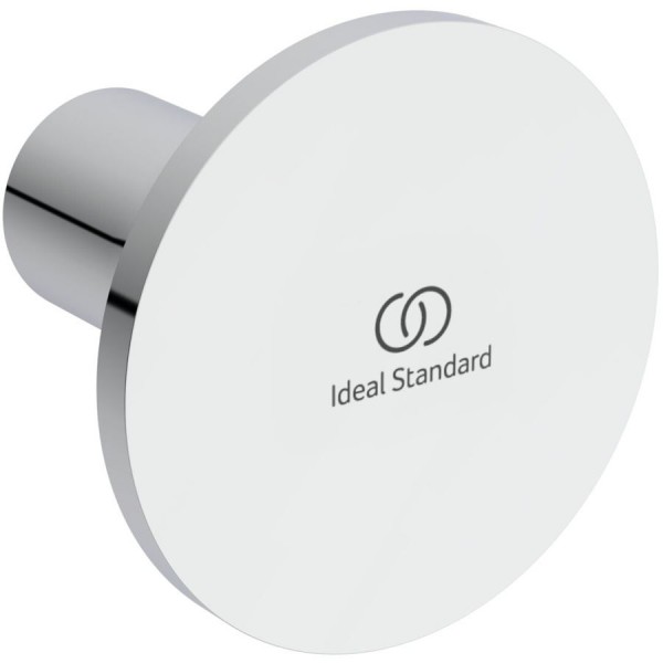 Hook Flat wall mounted material: Brass single, color: Chrome surface: Glossy Hooks