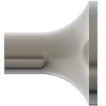 Άγκιστρο από ορείχαλκο μονό Φ5cm, Silver Storm, χρώμα: Χρωμέ επιφάνεια: Βουρτσισμένη Άγκιστρα