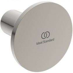 Hook Flat wall mounted material: Brass single, color: Chrome surface: Brushed Hooks