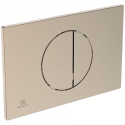 Πλακέτα εντοιχιζόμενου καζανακίου Brushed Bronze από ABS διπλής ενέργειας μηχανικά, χρώμα: Μπρονζέ επιφάνεια: Βουρτσισμένη Πλακέτες