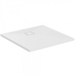 Ντουζιέρα τετράγωνη 90x90x3,5 από ακρυλικό silk white, χρώμα: Λευκό επιφάνεια: Ματ Τετράγωνες