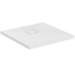 Ντουζιέρα τετράγωνη 70x70x3,5 από συνθετικό silk white, χρώμα: Λευκό επιφάνεια: Ματ Τετράγωνες