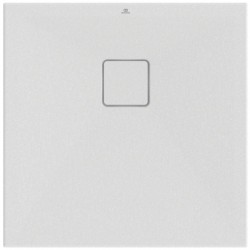 Ντουζιέρα τετράγωνη 70x70x3,5 από συνθετικό silk white, χρώμα: Λευκό επιφάνεια: Ματ Τετράγωνες