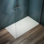 Ντουζιέρα ορθογώνια 140x80x3,5 από συνθετικό silk white, χρώμα: Λευκό επιφάνεια: Ματ Ντουζιέρα ορθογώνια 140x80x3,5 από συνθετικό silk white, χρώμα: Λευκό επιφάνεια: Ματ