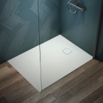 Ντουζιέρα ορθογώνια 120x90x3,5 από συνθετικό silk white, χρώμα: Λευκό επιφάνεια: Ματ Ορθογώνιες