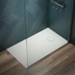 Ντουζιέρα ορθογώνια 120x70x3,5 από συνθετικό silk white, χρώμα: Λευκό επιφάνεια: Ματ Ορθογώνιες