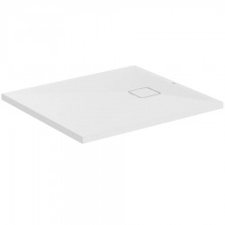 Ντουζιέρα ορθογώνια 90x80x3,5 από συνθετικό silk white, χρώμα: Λευκό επιφάνεια: Ματ Ορθογώνιες