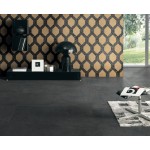 Floor tiles 59,7x119,7 Italy, style: cement 1st choice rettificato surface: Matt, hue: Dark Grey Plain tiles