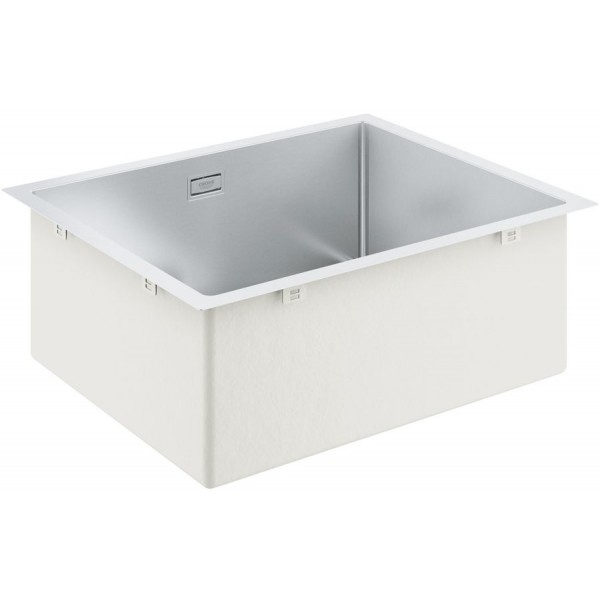 Sink Stainless (Steel) 50x40 material: Inox surface: Matt free Flushmount / Undermount 1 bowl (55x45), color: Chrome Stainless steel