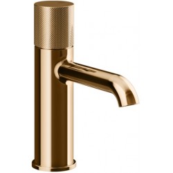 Wash basin tap Deck-mounted material: Brass mixer Without waste Μ size, color: Bronze surface: Glossy Deck-mounted