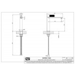 Wash basin tap Deck-mounted for free-standing washbasin material: Brass mixer Without waste, color: Black surface: Matt Deck-mounted Wash basin tap Deck-mounted for free-standing washbasin material: Brass mixer Without waste, color: Black surface: Matt Deck-mounted
