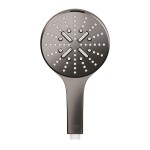 Shower head 3 jets 130, color: Grey surface: Glossy Hand showers