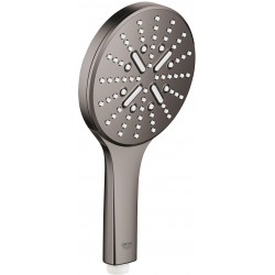 Shower head 3 jets 130, color: Grey surface: Glossy Hand showers