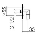 Παροχή ντους, χρώμα: Χρωμέ επιφάνεια: Γυαλιστερή Παροχές ντους