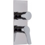 Shower tap Wall-mounted external part 2 way / 3 way material: Brass mixer With plate without hand shower, hose and holder 2/3 outlet, color: Chrome surface: Glossy Wall-mounted - external part Shower tap Wall-mounted external part 2 way / 3 way material: Brass mixer With plate without hand shower, hose and holder 2/3 outlet, color: Chrome surface: Glossy Wall-mounted - external part
