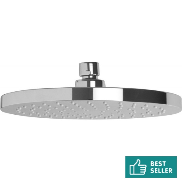 Shower head Wall-mounted / Ceiling-mounted 20cm material: ABS, style: 1 spray R20cm, color: Chrome surface: Glossy Overhead showers Shower head Wall-mounted / Ceiling-mounted 20cm material: ABS, style: 1 spray R20cm, color: Chrome surface: Glossy Overhead showers