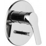 Shower tap Wall-mounted external part 2 way material: Brass mixer With plate without hand shower, hose and holder, color: Chrome surface: Glossy Wall-mounted - external part Shower tap Wall-mounted external part 2 way material: Brass mixer With plate without hand shower, hose and holder, color: Chrome surface: Glossy Wall-mounted - external part