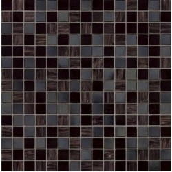 Mosaic 2x2 Italy, shape: Square 1st choice Mix Pearl & Installation kit (30x30) surface: Glossy, hue: Black Mosaics