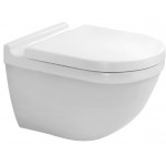 Σετ Λεκάνη επίτοιχη (κρεμαστή) υψηλής πίεσης + Κάλυμμα soft closing Wrapover κρυφή στήριξη με χείλος 54x36 επιφάνεια: Γυαλιστερή, χρώμα: Λευκό Επίτοιχες ΥΠ