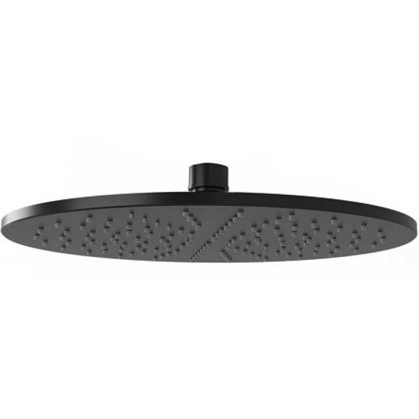 Κεφαλή ντους επίτοιχος τύπος / οροφής 30x30 από ορείχαλκο 1 ροής Black Matt, χρώμα: Μαύρο επιφάνεια: Ματ Κεφαλές ντους