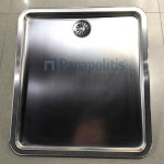 Sink Stainless (Steel) 44x49 material: Inox surface: Matt free nested 1 bowl, color: Chrome Stainless steel Sink Stainless (Steel) 44x49 material: Inox surface: Matt free nested 1 bowl, color: Chrome Stainless steel