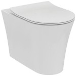 Floor standing toilet & toilet seat soft closing, style: Sandwich Aquablade back to wall horizontal outlet p Slim 56,5x36 surface: Glossy, color: White Floor standing Floor standing toilet & toilet seat soft closing, style: Sandwich Aquablade back to wall horizontal outlet p Slim 56,5x36 surface: Glossy, color: White Floor standing