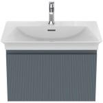 Furniture base with washbasin 60x44x37,5 material: Lacquer 1 basin wall mounted, color: Grey Cabinets with wash basin