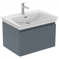 Furniture base with washbasin 60x44x37,5 material: Lacquer 1 basin wall mounted, color: Grey Cabinets with wash basin