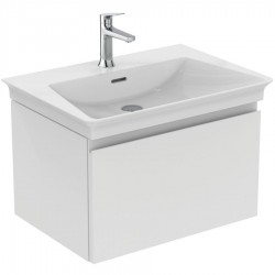 Furniture base with washbasin 60x44x37,5 material: Lacquer 1 basin wall mounted, color: White Cabinets with wash basin
