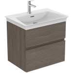 Furniture base with washbasin 60x44x54,5 material: Wood composite 1 basin wall mounted, color: Walnut wood Cabinets with wash basin Furniture base with washbasin 60x44x54,5 material: Wood composite 1 basin wall mounted, color: Walnut wood Cabinets with wash basin