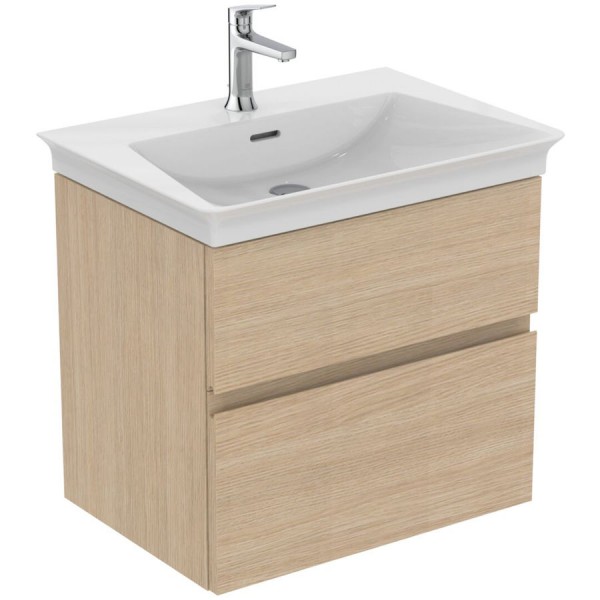 Furniture base with washbasin 60x44x54,5 material: Wood composite 1 basin wall mounted, color: Wood Oak Cabinets with wash basin Furniture base with washbasin 60x44x54,5 material: Wood composite 1 basin wall mounted, color: Wood Oak Cabinets with wash basin