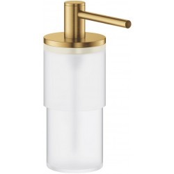 Dispenser countertop / Wall-mounted material: Brass 160 ml, brushed cool sunrise, color: Gold surface: Brushed Soap dispensers