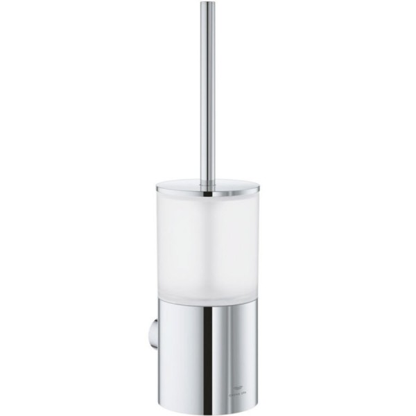 Brush (broom) material: Brass Wall-mounted, color: Chrome surface: Glossy Toilet brush holders