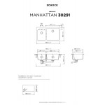 Sink Granite 86x50 free nested 2 cabinet Superwhite, color: White Granite