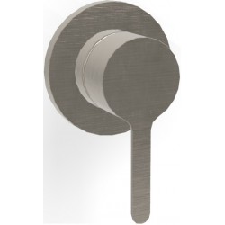 Shower tap Wall-mounted external part 1 hole 1 way material: Brass mixer without hand shower, hose and holder, color: Chrome surface: Brushed Wall-mounted - external part