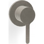 Μπαταρία ντουζιέρας εντοιχιζόμενη εξωτερικό μέρος 1 εξόδου 1 οπής αναμεικτική από ορείχαλκο Brushed Nickel, χρώμα: Χρωμέ επιφάνεια: Βουρτσισμένη Εντοιχιζόμενες εξωτερικό μέρος