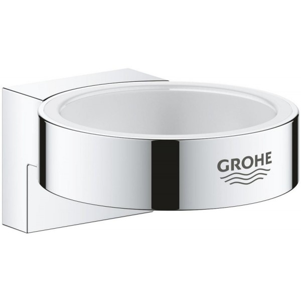 Base for wall-mounted accessories material: Brass surface: Glossy, color: Chrome Soap holders
