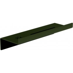 Ράφι μπάνιου 30x9,3x7 από ορείχαλκο με μικρή πρόσοψη & αποστράγγιση Olive Green, χρώμα: Πράσινο επιφάνεια: Ματ Ράφια μπάνιου 