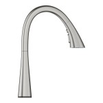 Kitchen tap Deck-mounted material: Brass with shower, color: Chrome surface: Brushed Deck-mounted Kitchen tap Deck-mounted material: Brass with shower, color: Chrome surface: Brushed Deck-mounted