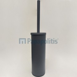 Brush (broom) Floor standing material: Brass, color: Grey surface: Matt Toilet brush holders