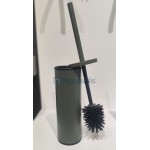 Brush (broom) Floor standing material: Brass, color: Green surface: Matt Toilet brush holders