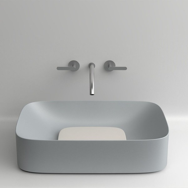 Washbasin Free standing 60,3x38,3x15 material: Porcelain Without hole Without overflow, color: Grey surface: Matt Free standing Washbasin Free standing 60,3x38,3x15 material: Porcelain Without hole Without overflow, color: Grey surface: Matt Free standing