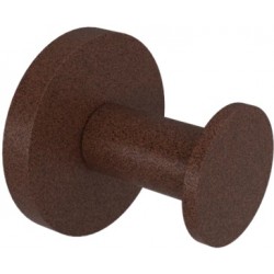 Hook Flat wall mounted material: Brass single, color: Brown surface: Matt Hooks