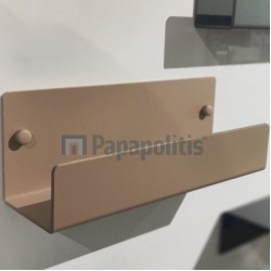 Shelve 25x7,5x9 material: Brass, color: Beige surface: Matt Shelves