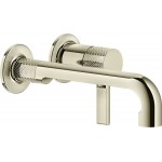 Wash basin tap Wall-mounted - external part 2 holes mixer Without waste, color: Chrome material: Brass surface: Glossy Wall-mounted - external part