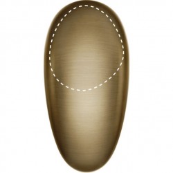 Μπαταρία νιπτήρος επικαθήμενη αναμεικτική από ορείχαλκο χαμηλή χωρίς βαλβίδα χωρίς λαβή, warm bronze brushed PVD, χρώμα: Μπρονζέ επιφάνεια: Βουρτσισμένη Επικαθήμενες