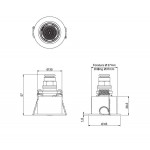 Ντους (Jet) Flat Mist, χρώμα: Χρωμέ από ορείχαλκο επιφάνεια: Γυαλιστερή Ντους